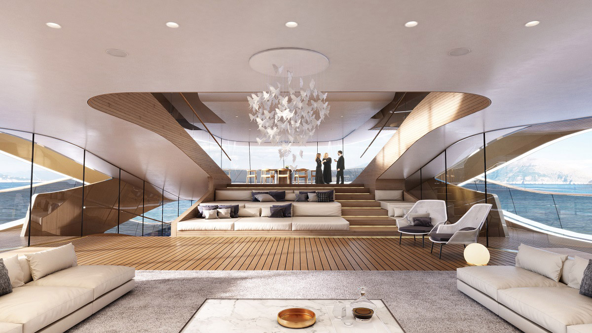 Mexican Architect Fernando Romero designs superyacht for the Italian brand Benetti