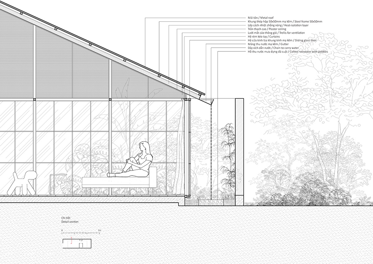 MIA Design Studio completes family house with angular roof in Vietnam 