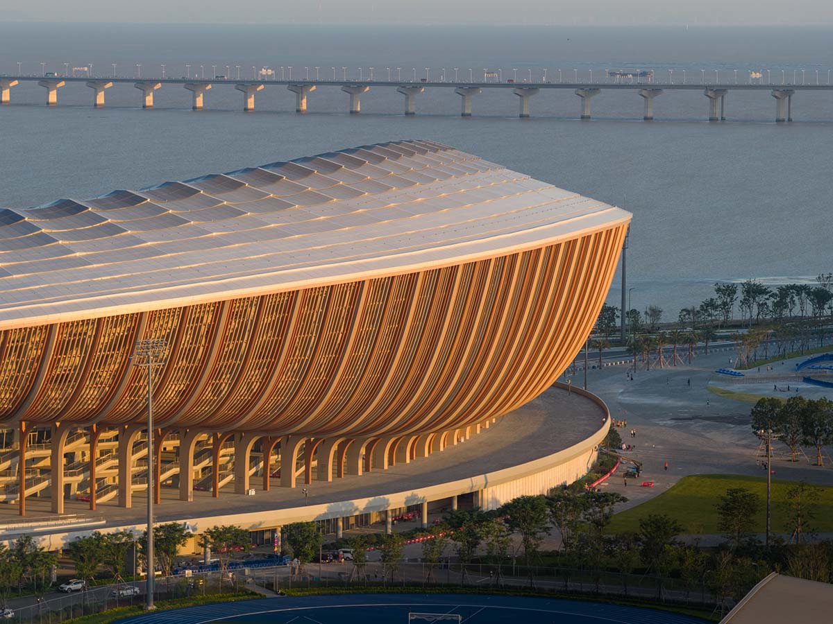 ZHA completes stadium and sports centre that references to historic vessels in Nansha