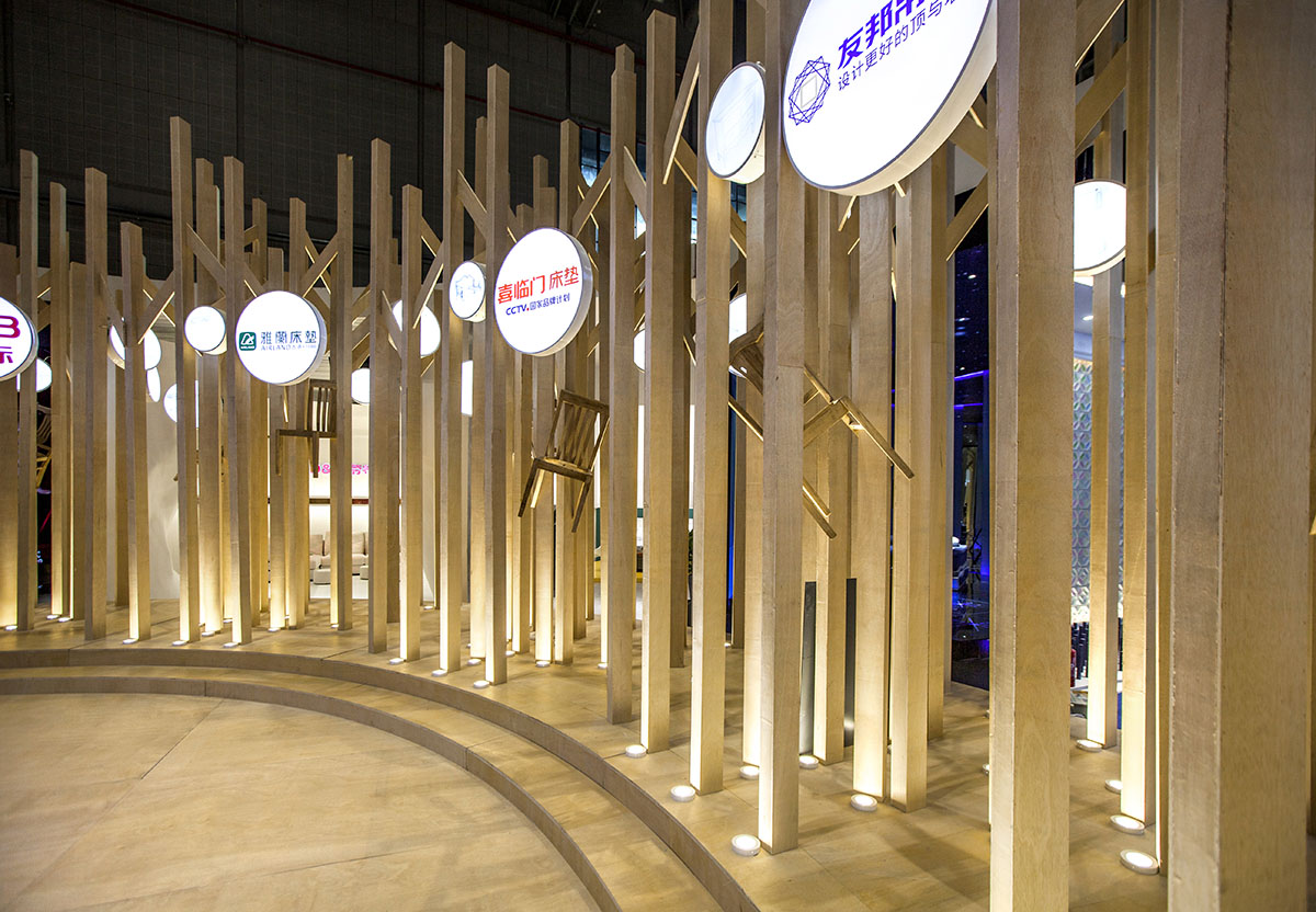 TOWOdesign completes exhibition space composed of different combinations of furnitures