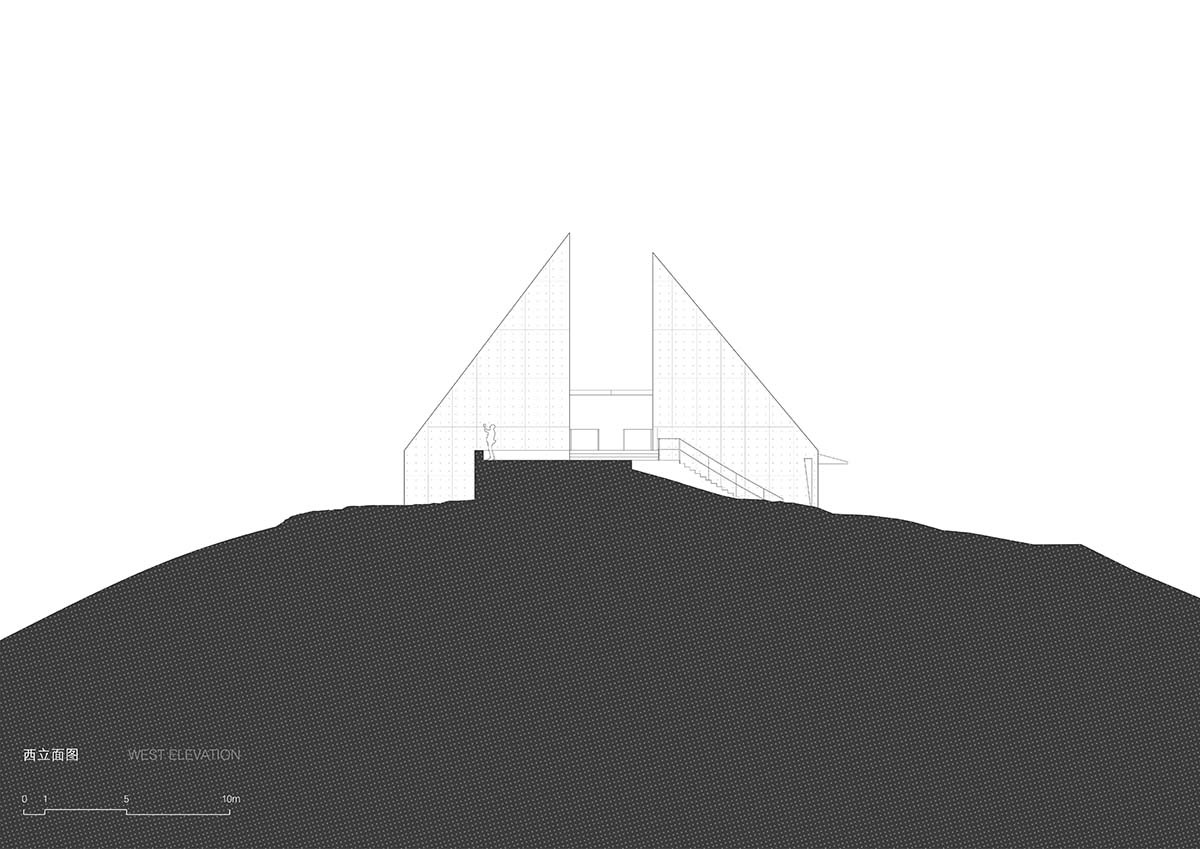 TAO completes concrete bookstore with protruding structure on a steep slope in China 