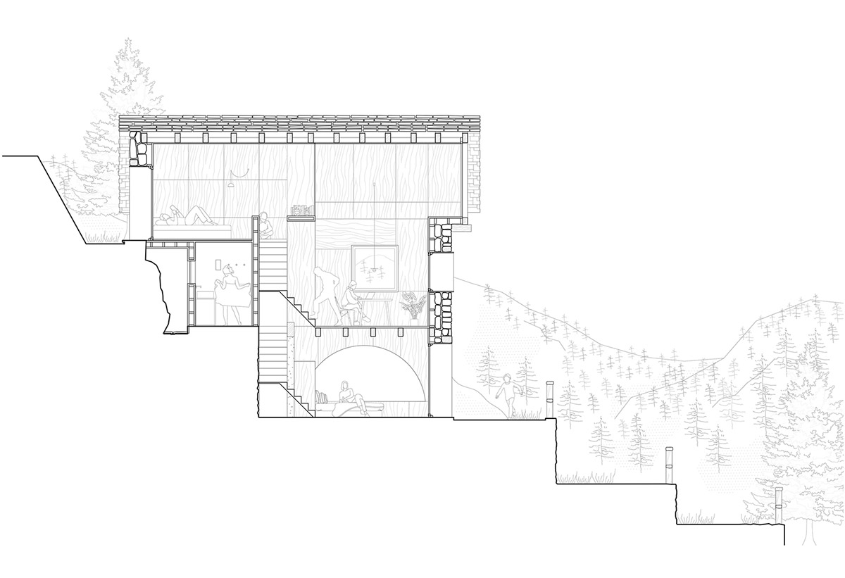 ATOMAA renovates old stone house with minimal additions and light-filled interiors in Varzo, Italy