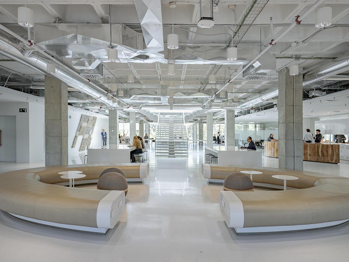 Perkins&Will converts former corporate complex into a people-focused workplace design in Madrid