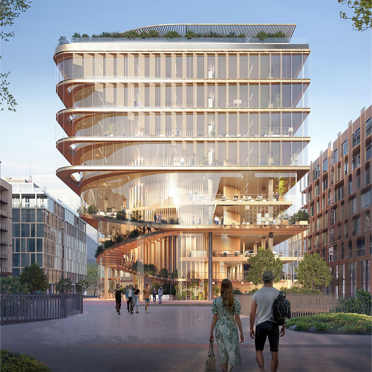 UNStudio unveils Kyklos building in Luxembourg, reducing carbon footprint around 80%