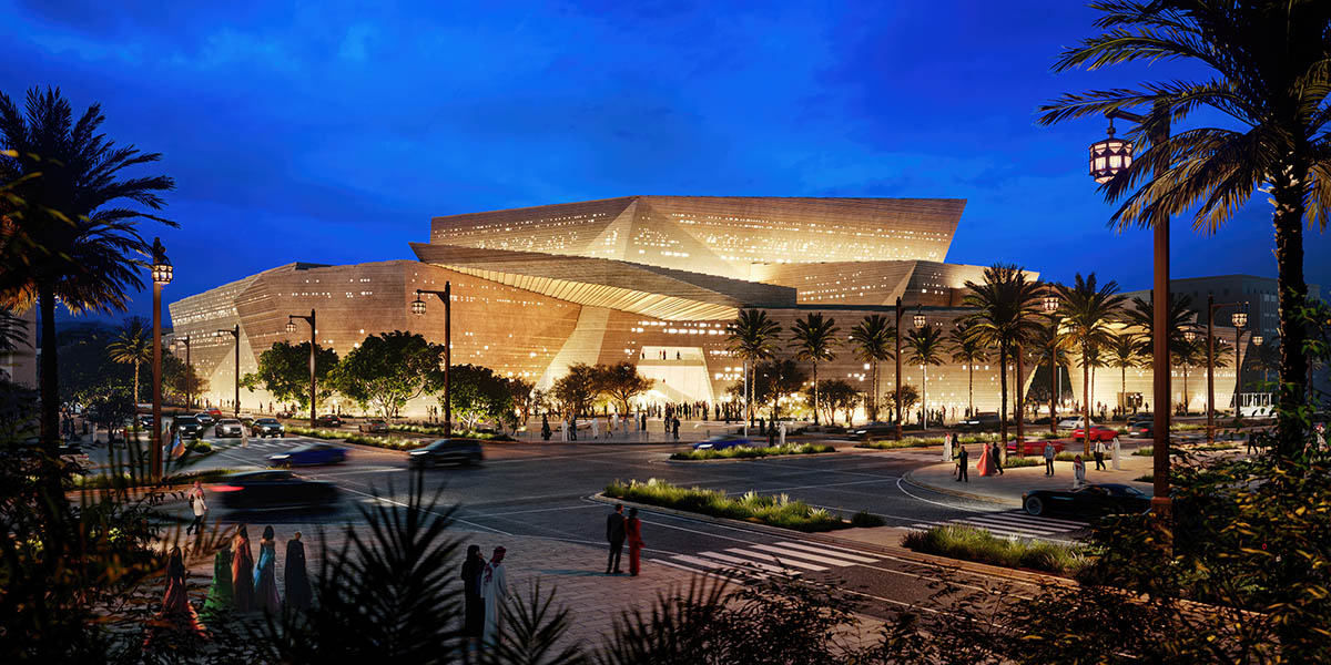 Snøhetta unveils opera house for Saudi Arabia referencing to traditional Najdi architecture