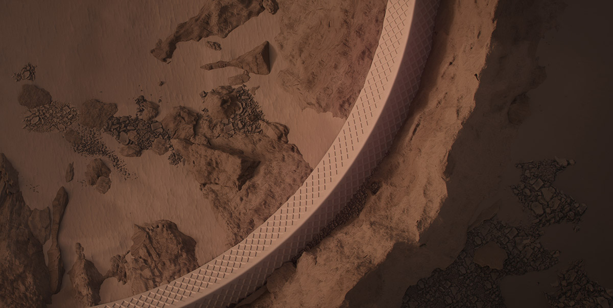 Makhno Studio designs bagel-shaped 3D printed conceptual settlement for Mars 