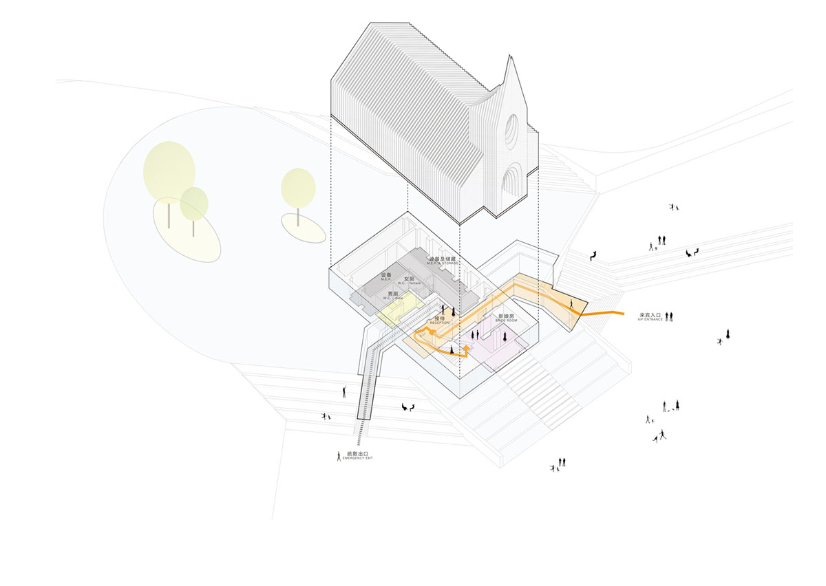 RSAA designs Chamber Church in China with uniform layered slices to allow soft light