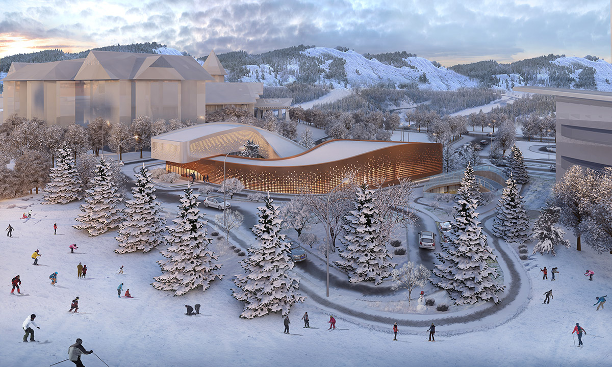 Group GSA unveils plans for curled Four Season Town reception Center in Beijing