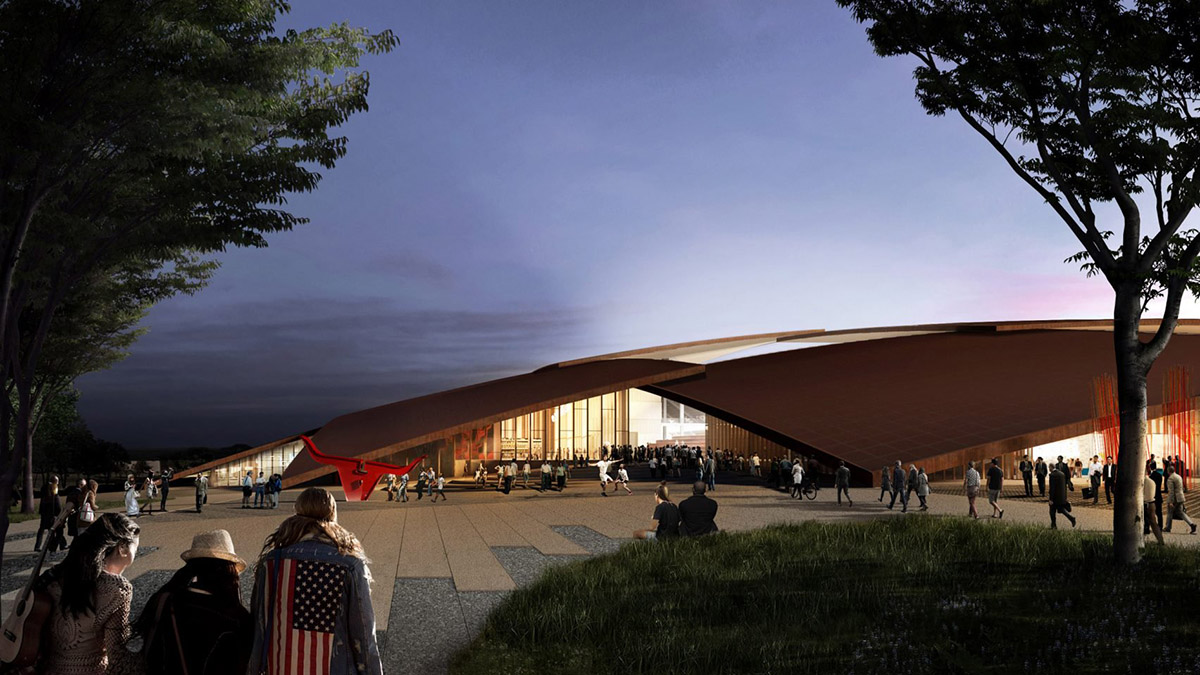 BIG releases new plans for chequerboard-domed sports and music venue in Austin