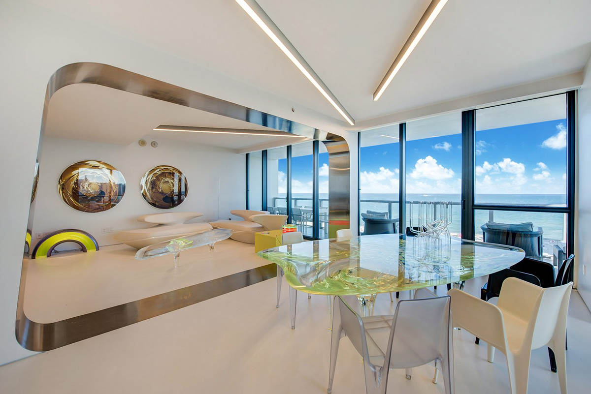 Photos of Zaha Hadid's Private Miami Beach House released after sold for $5.75 Million