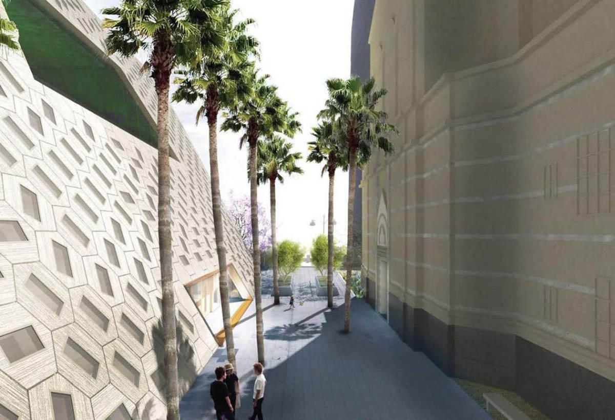 OMA's honeycomb-patterned Audrey Irmas Pavilion set to break ground next month