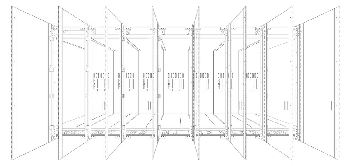 LUO studio designed one module that can adapt to various office spaces in Beijing