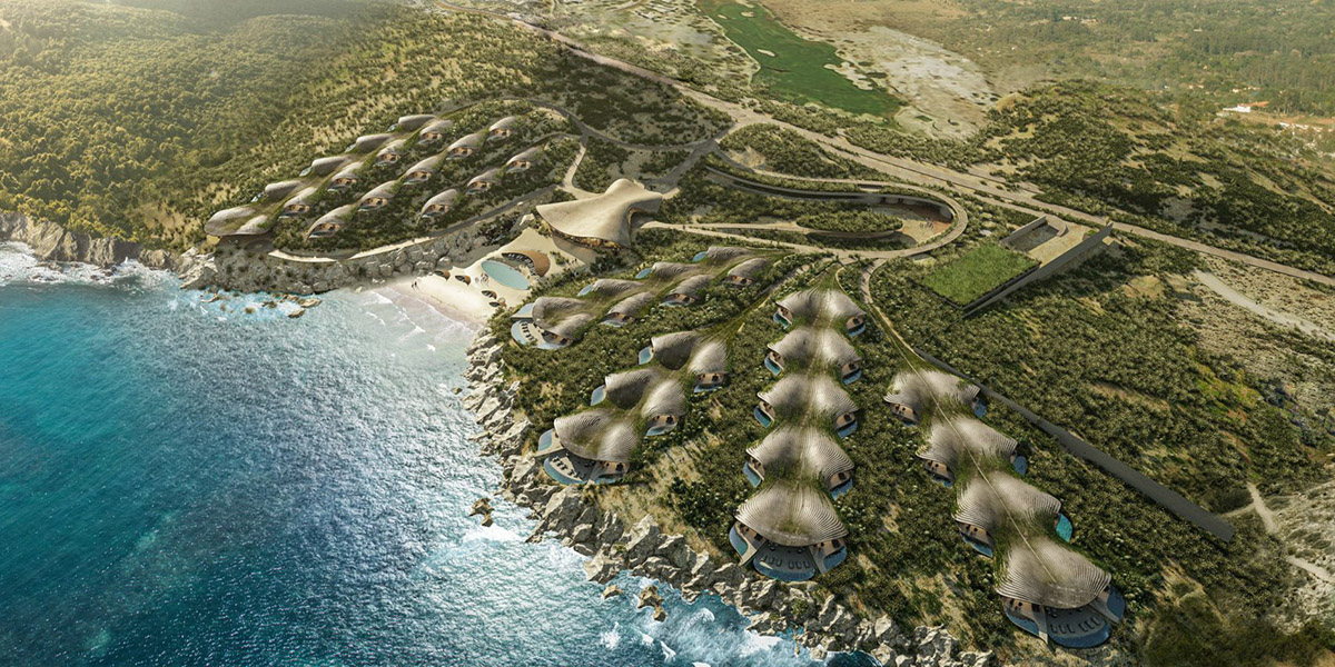 Sordo Madaleno Arquitectos' new resort mimics natural surrounding with its undulated roofs in Mexico