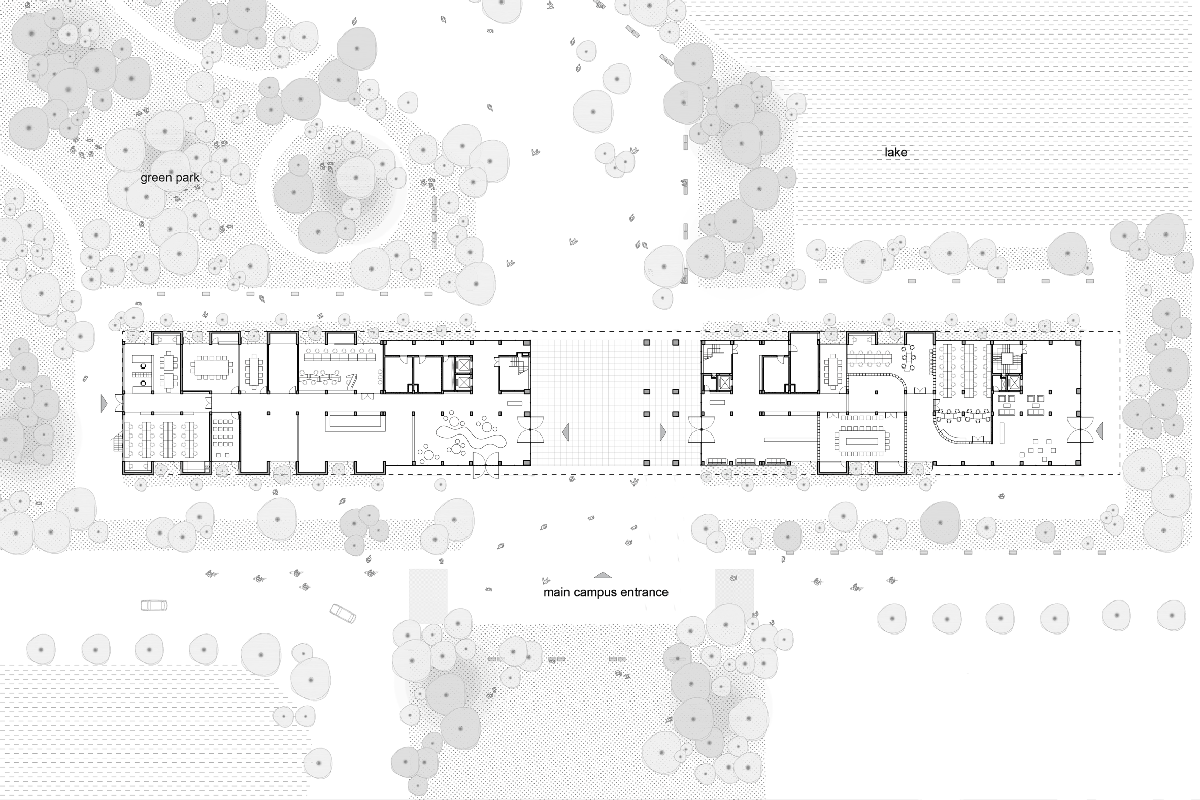 VTN Architects brings nature into the checkerboard fa&ccedil;ade of Hanoi university building