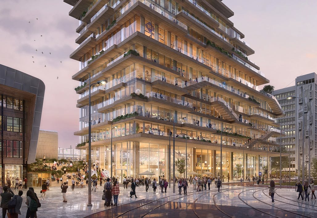 PLP Architecture selected to design Holland's tallest timber tower with concrete core