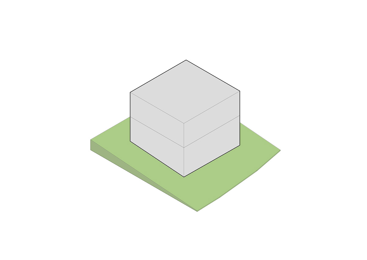 AAd built self-sustainable residence with perforated facade and steel rods in Thailand