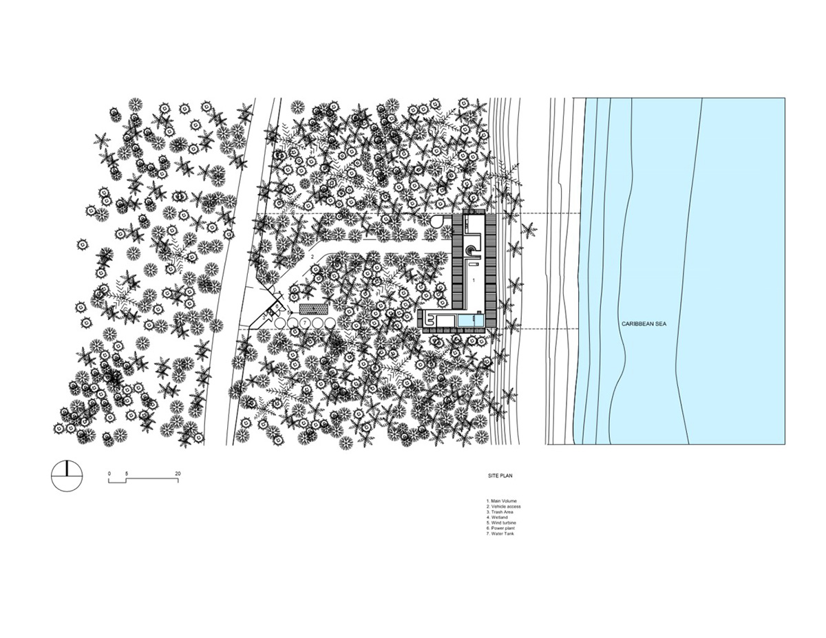 Bautista House by PRODUCTORA brings jungles inside with variations of spatial arrangements in Mexico