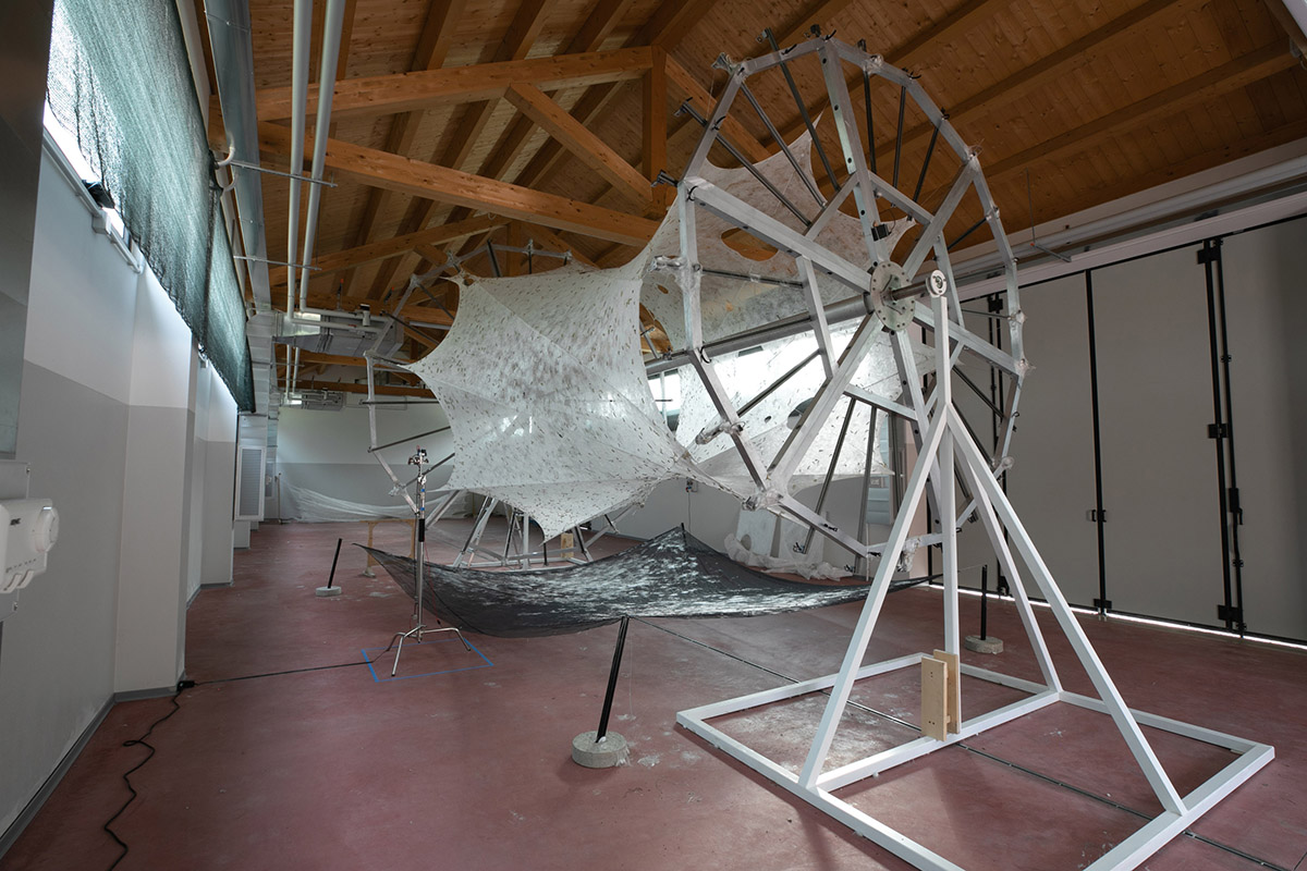 Neri Oxman's Mediated Matter Group releases the process of Silk Pavilion II spun by 17,532 silkworms