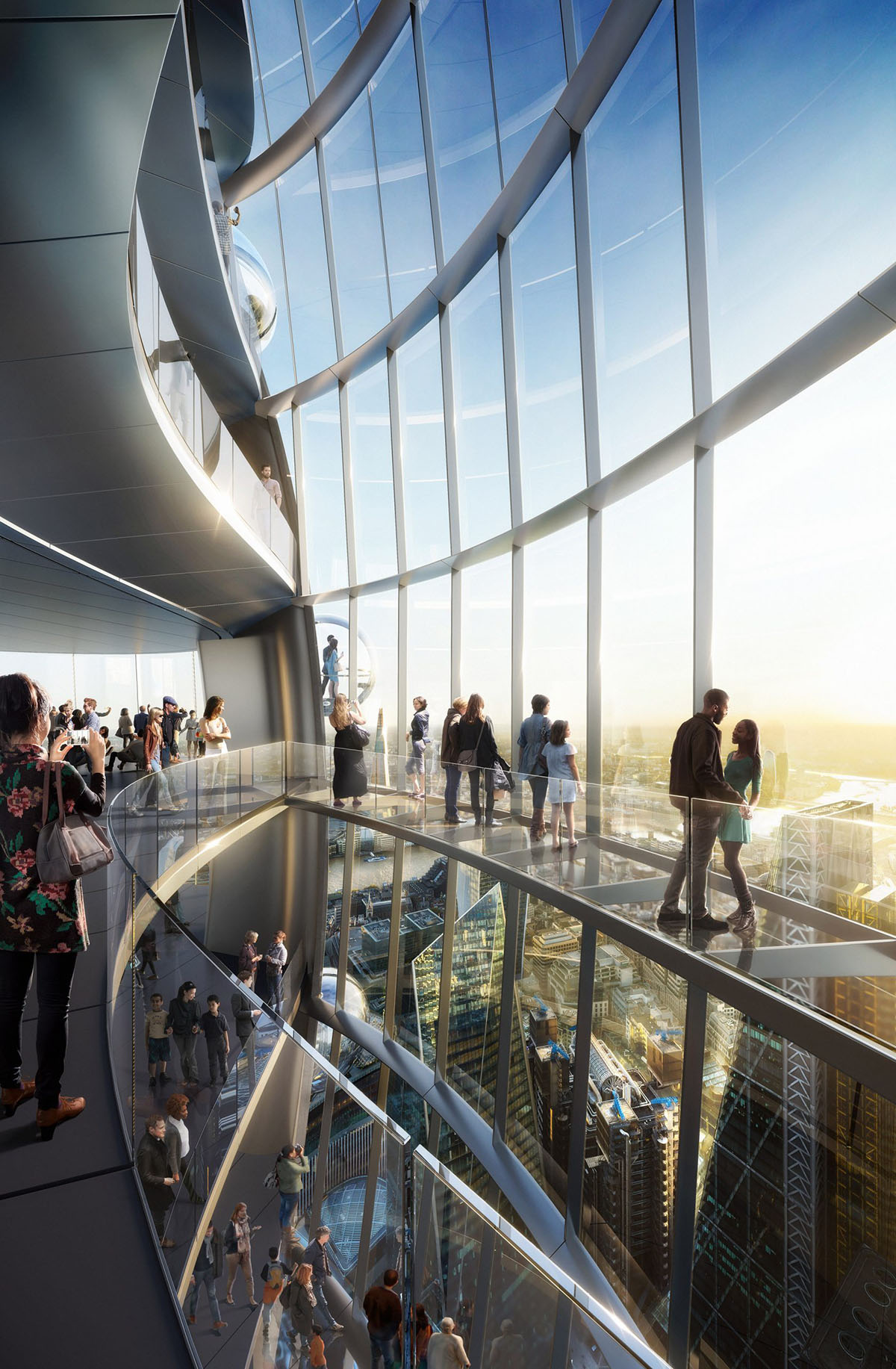 Foster + Partners reveals updated visuals for The Tulip tower in London
