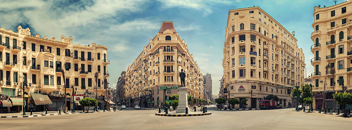 Alteration of shopkeepers signs among renovations in Downtown Cairo