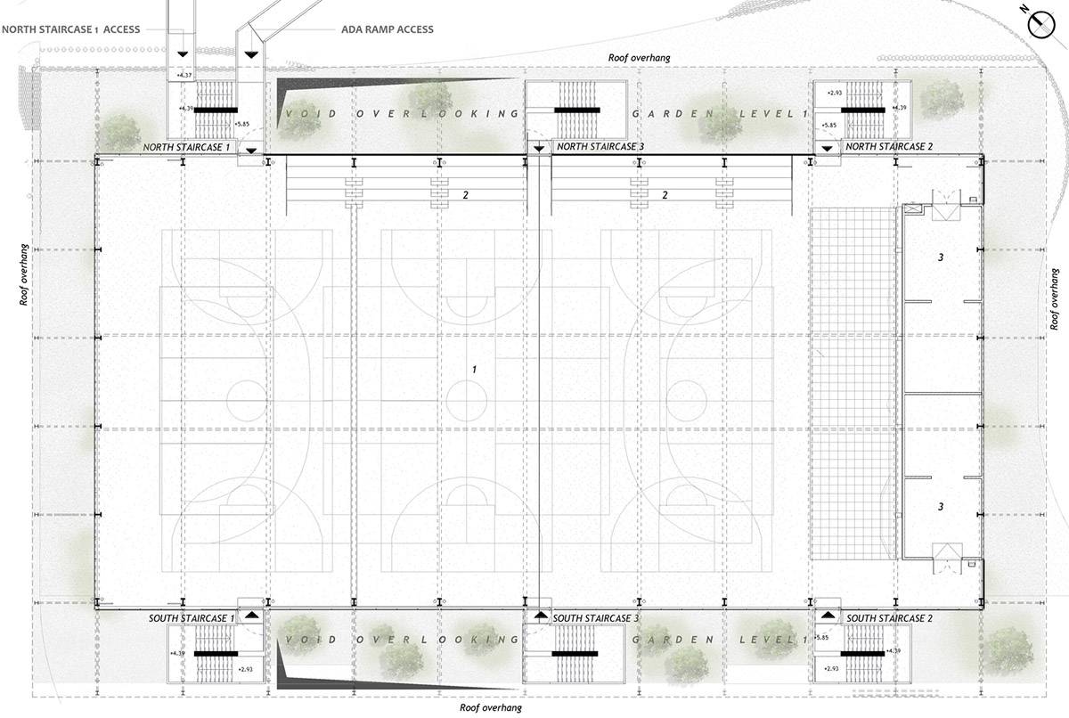 Blaise Pascal high school gymnasium by Koffi & Diabat&eacute; Architectes