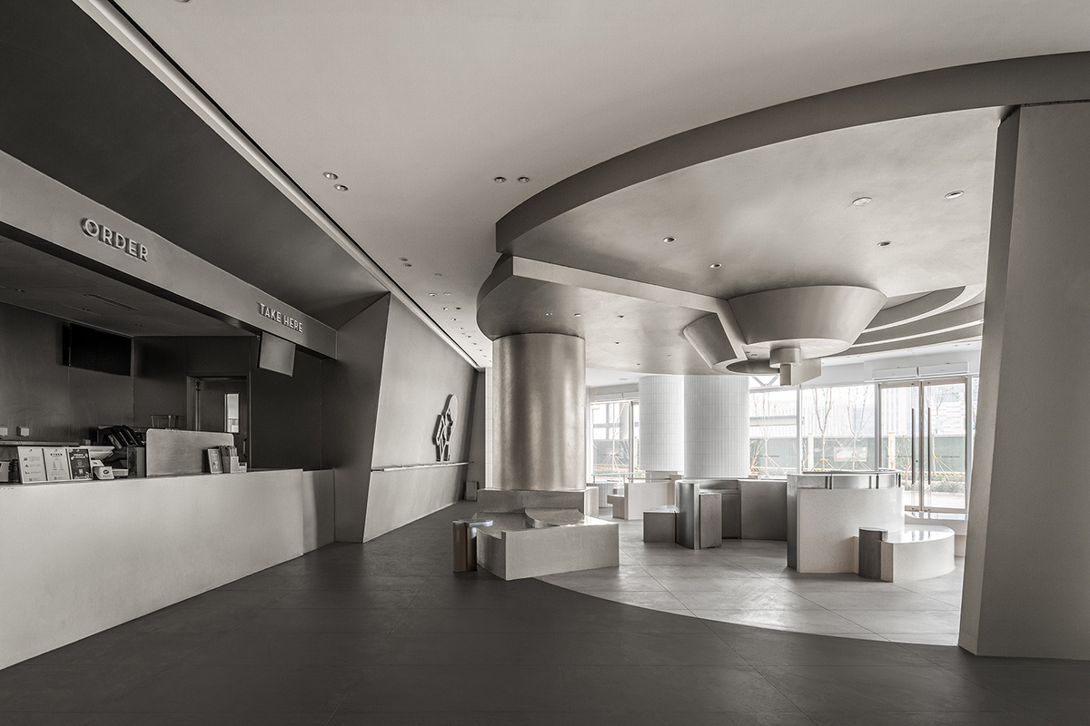 DAS Lab completes HEYTEA Store in Jinan with circular divisions activating movement inside