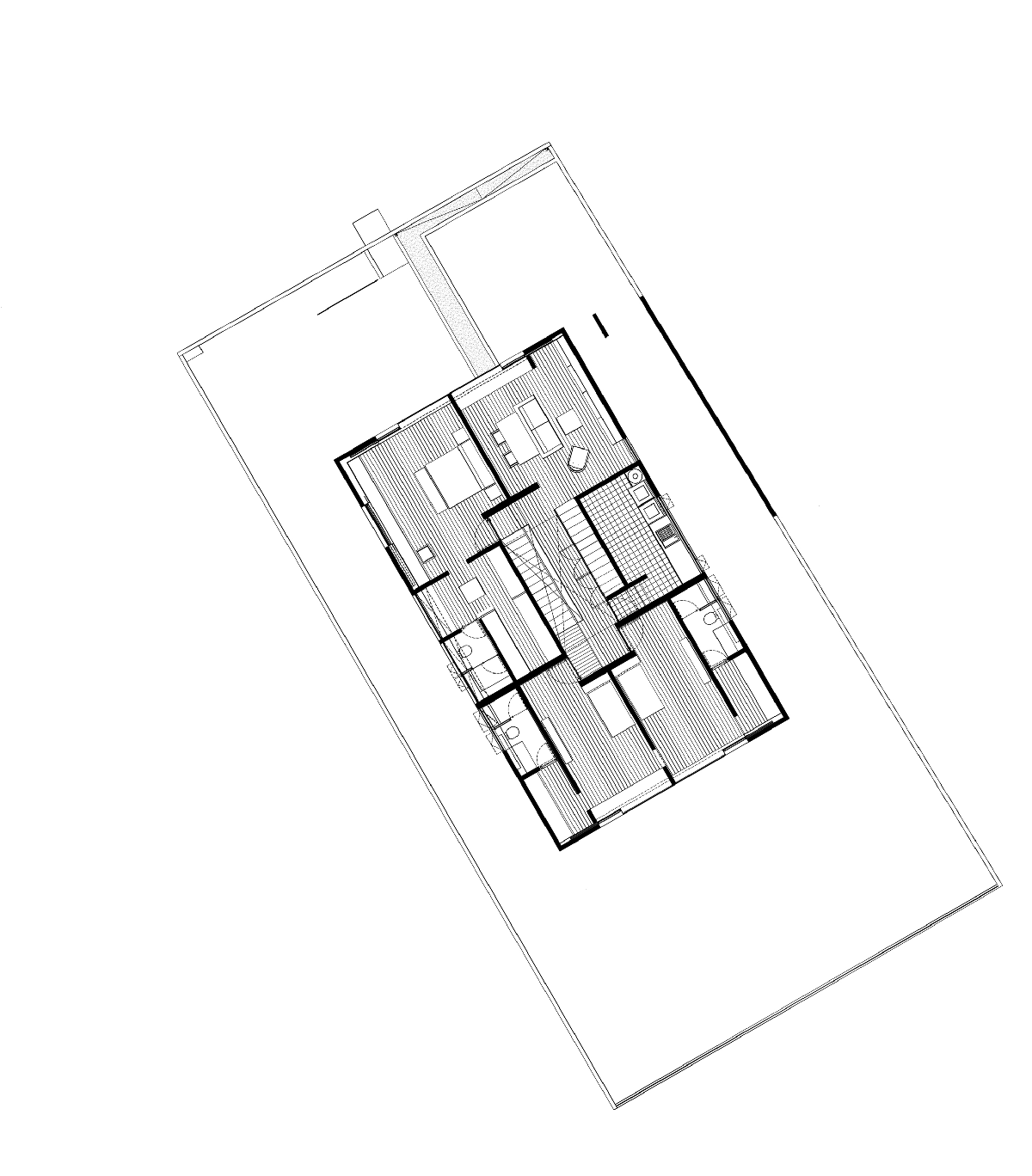 PPAA Arquitectos built compact concrete house with large private terrace in Mexico City