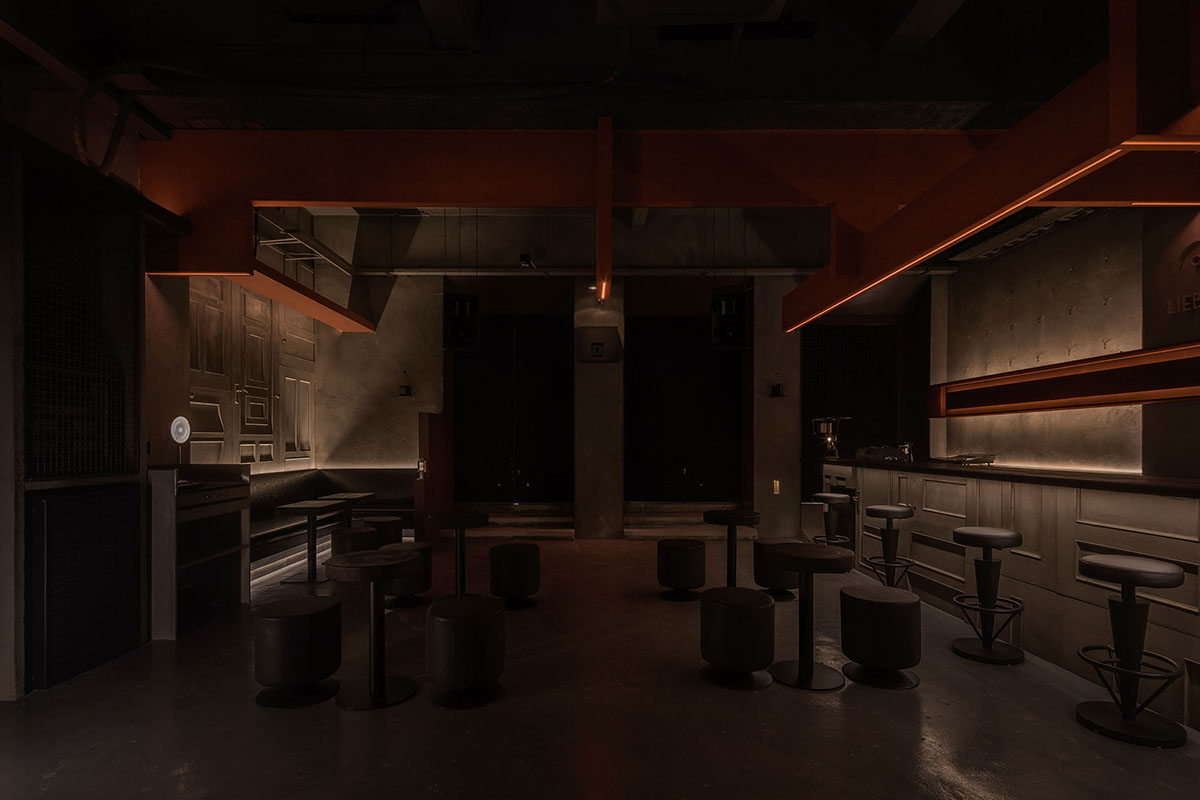 All Design Studio uses bold elements and soft lighting to create Lieben Bar in Shanghai