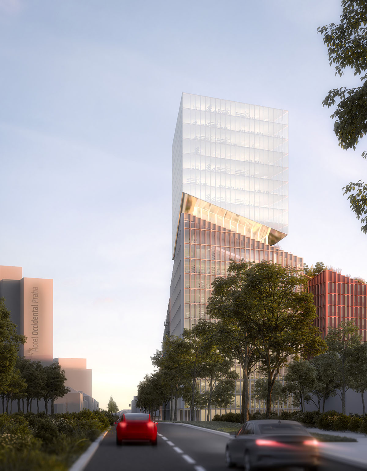 Benthem Crouwel Architects selected to design a new landmark Valley in the city of Prague