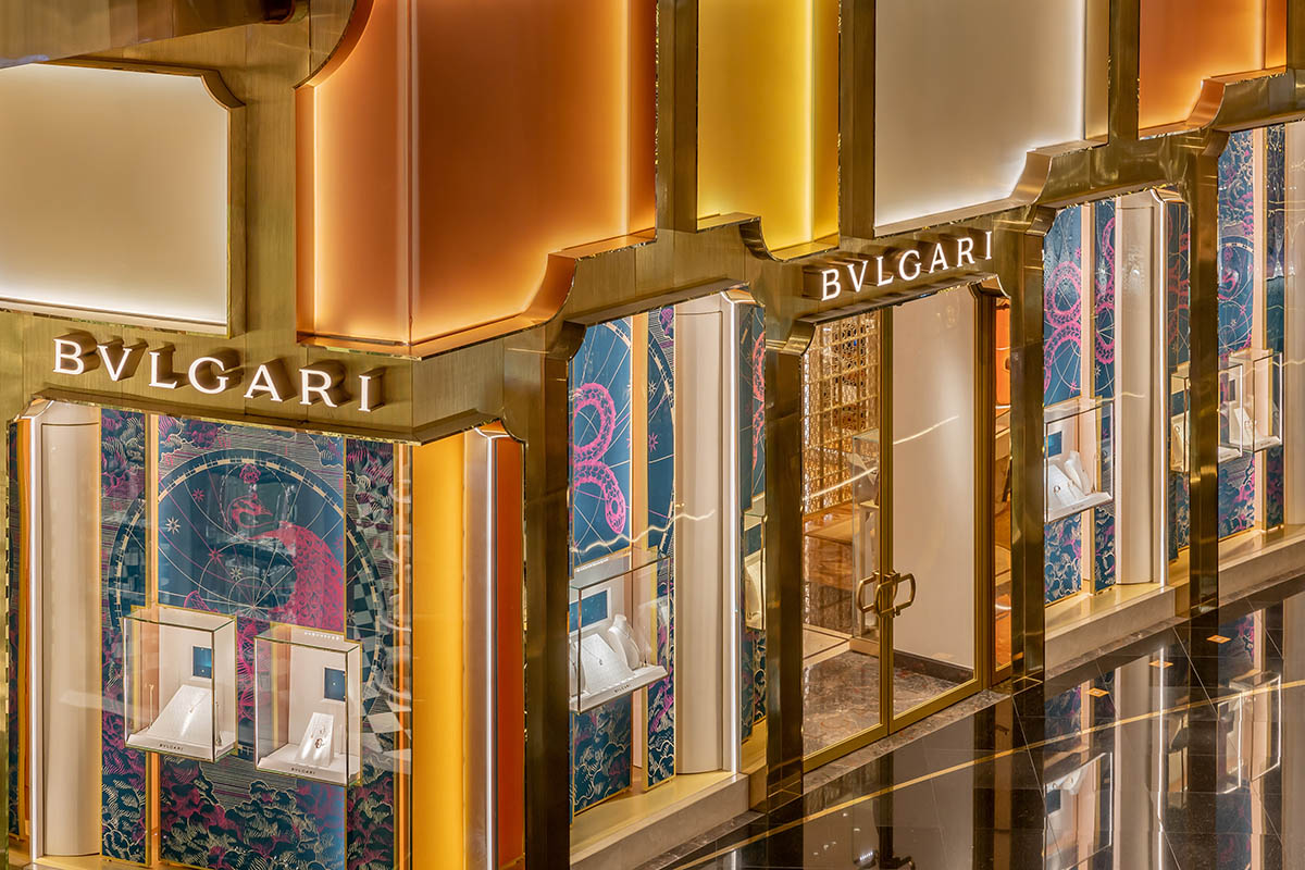 MVRDV's new golden façade for Bvlgari store in Bangkok references to Roman art