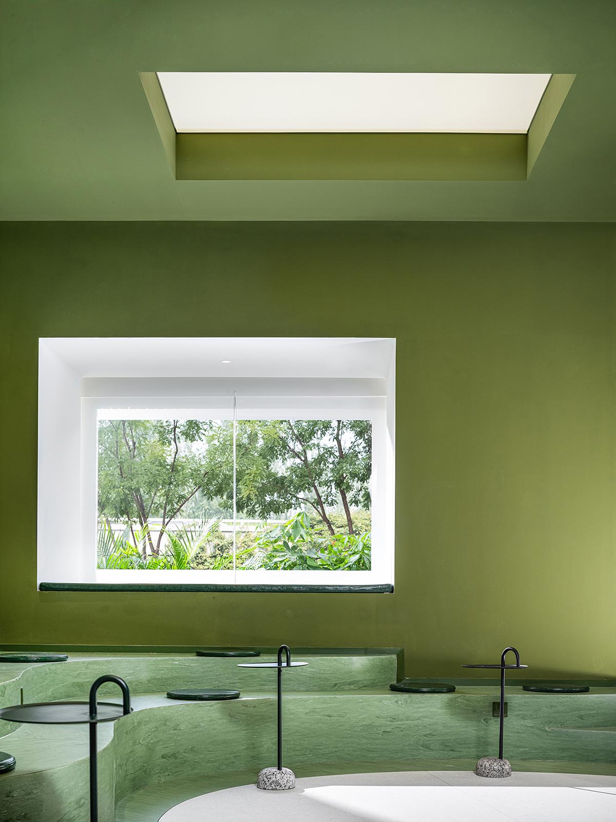 QUCESS Design completes Inno. EcoSLab combining white and green colors to energize interiors