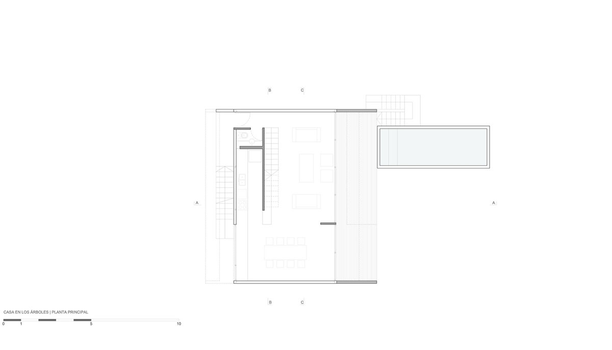 Luciano Kruk's concrete holiday home floats on a plinth and connects swimming pool with terrace