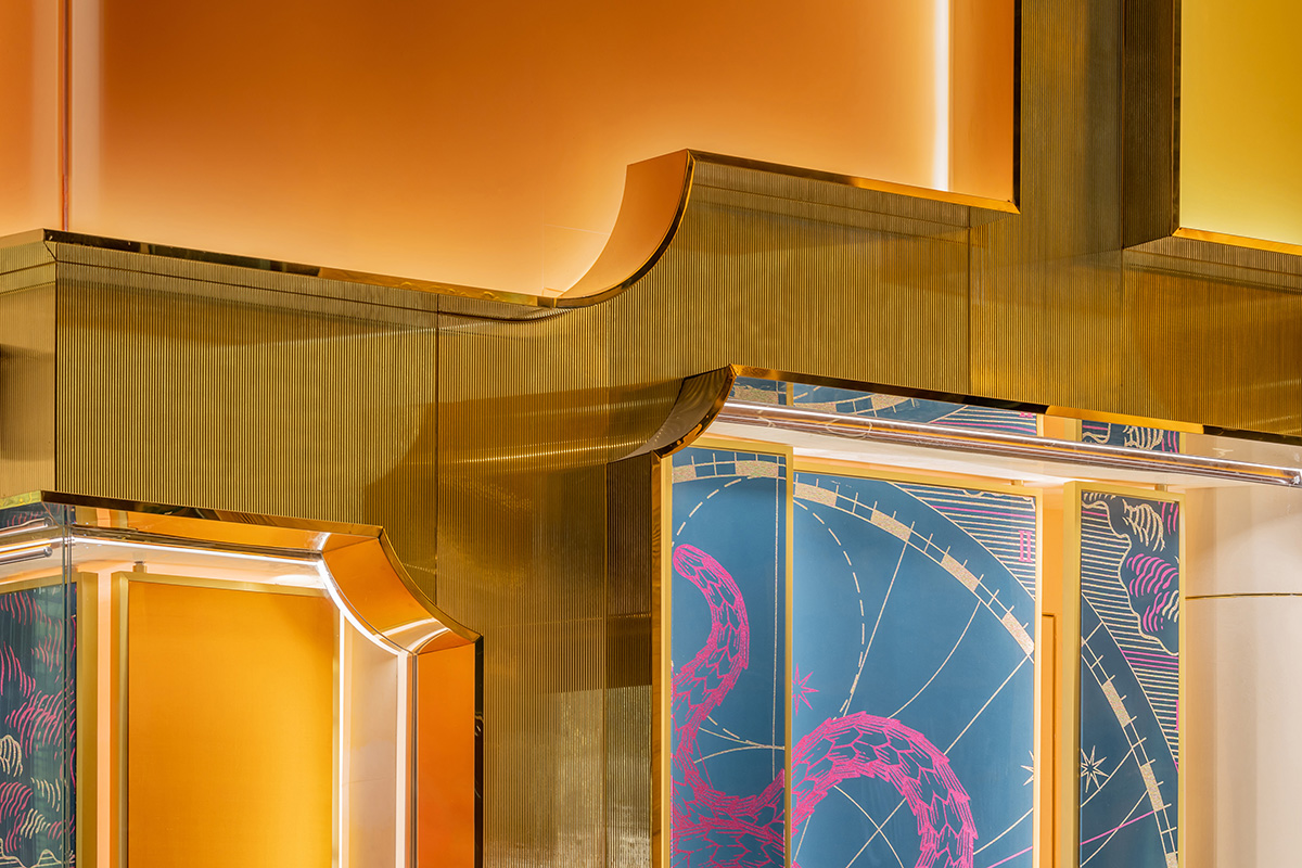 MVRDV's new golden façade for Bvlgari store in Bangkok references to Roman art