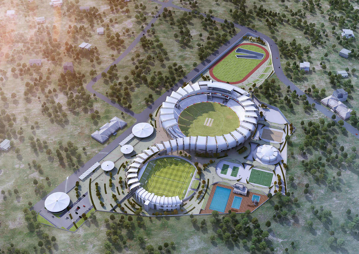 Design Plus Architects' bagged International Sports Complex, Sayali