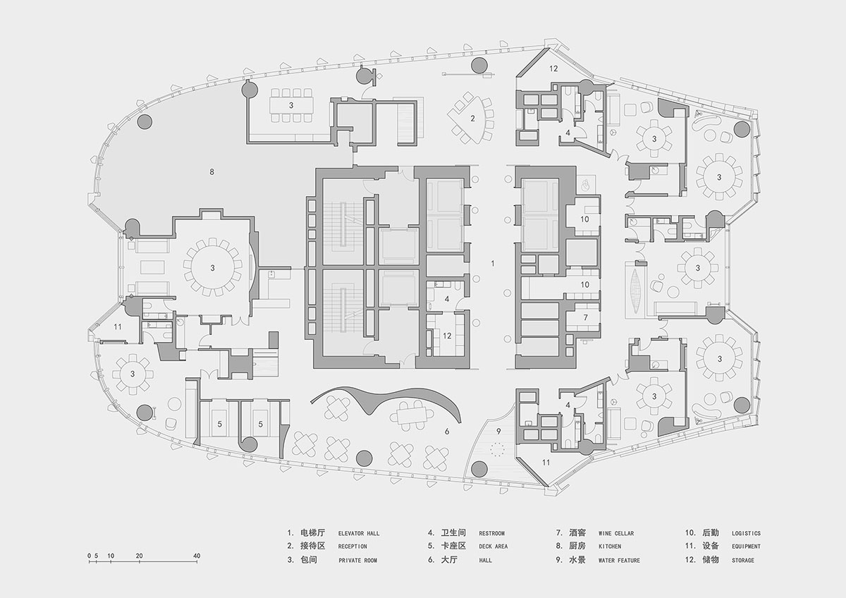Nature Times Art Design completes restaurant with cave-like wall and garden-themed hall in Hangzhou
