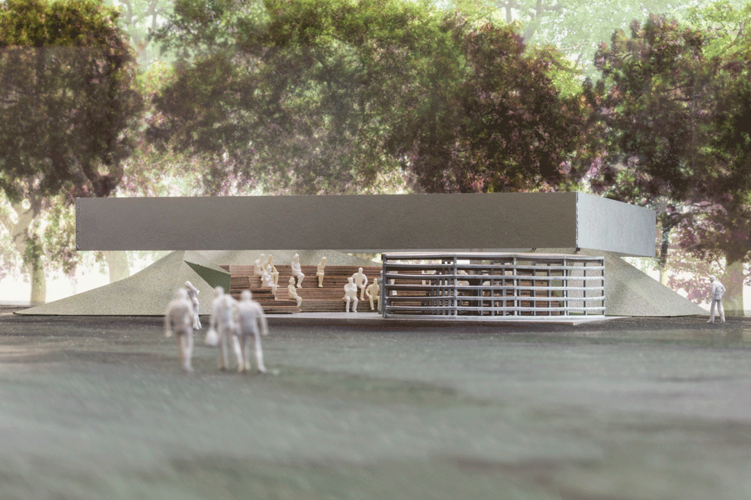 OMA unveils performative design for Australia’s MPavilion 2017