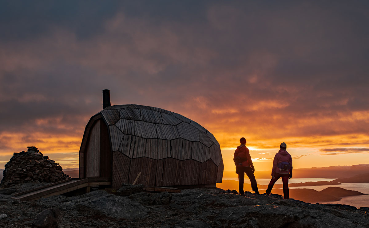 SPINN Architects' rounded cabin can be fitted in any terrain adapting to harsh climate in Norway