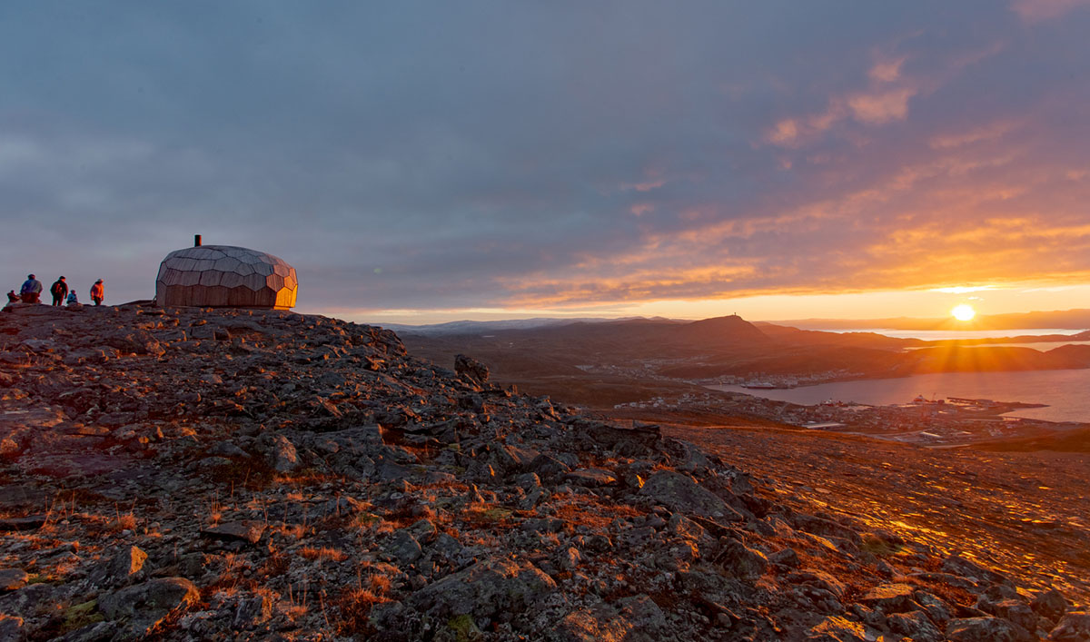 SPINN Architects' rounded cabin can be fitted in any terrain adapting to harsh climate in Norway