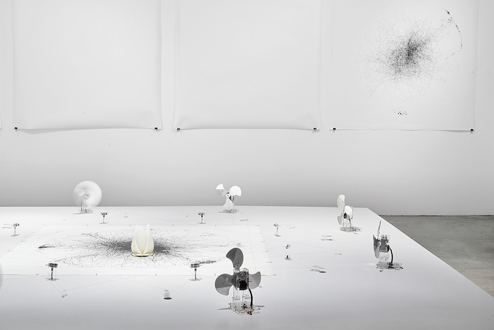 This exhibition combines automation and architecture to explore the potentials of generative drawing