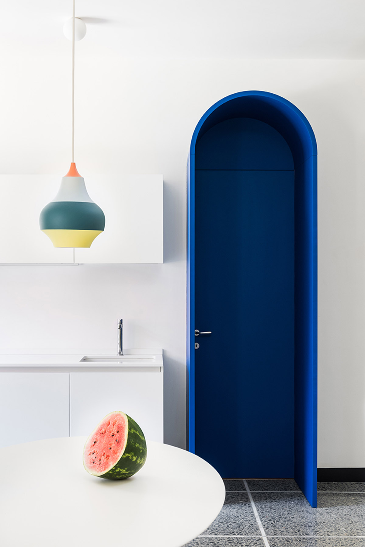 La Macchina Studio revives old apartment with theatrical and colorful interiors in Rome