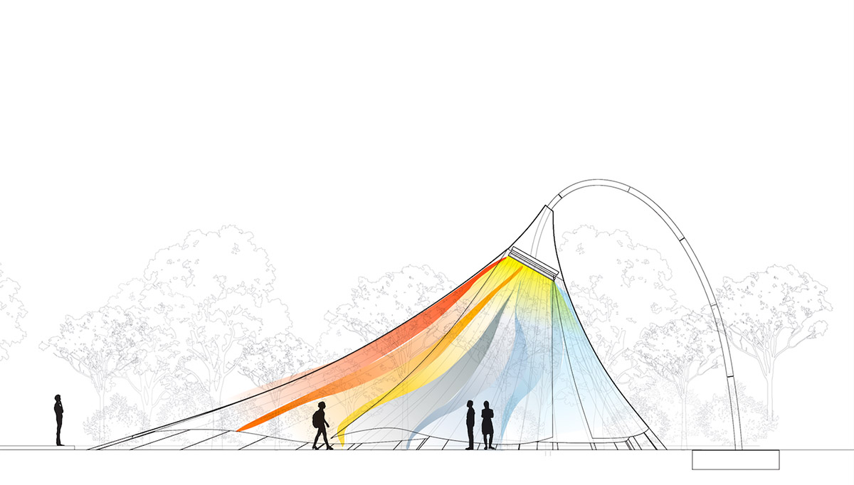 MAD reinterprets Chinese oil paper umbrella for a new installation at Venice Architecture Biennale 