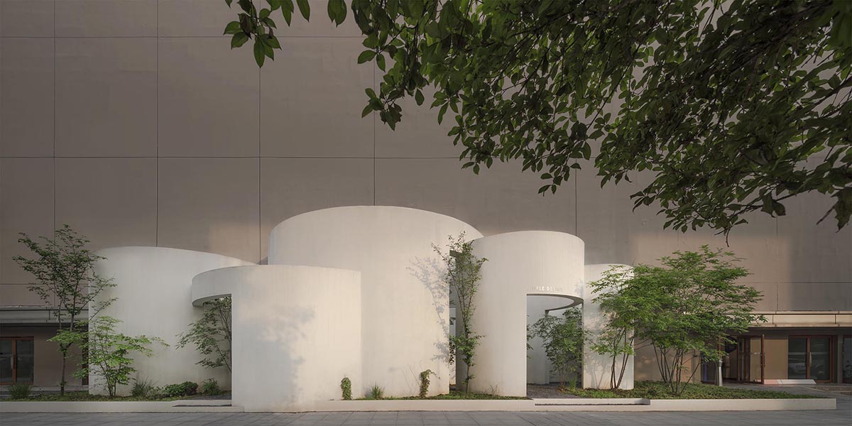 HAS design and research built a museum featuring curved walls resembling landscape caves 