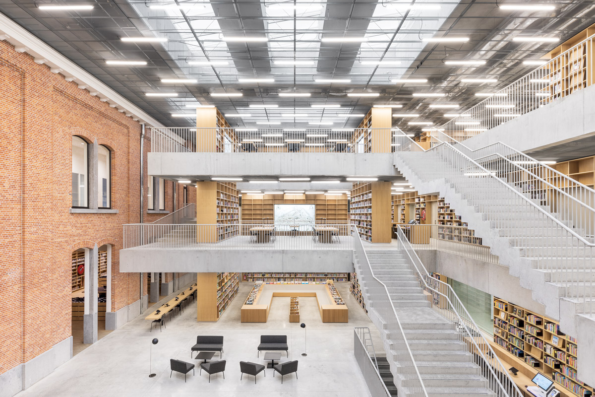 KAAN Architecten completes Library and Academy building for Performing Arts in Belgium