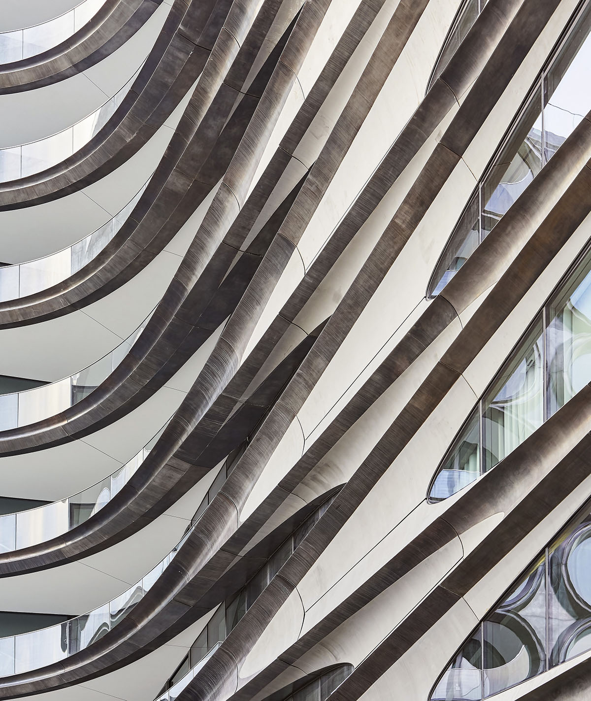 Zaha Hadid Architects' first New York project 520 West 28th photographed by Hufton+Crow