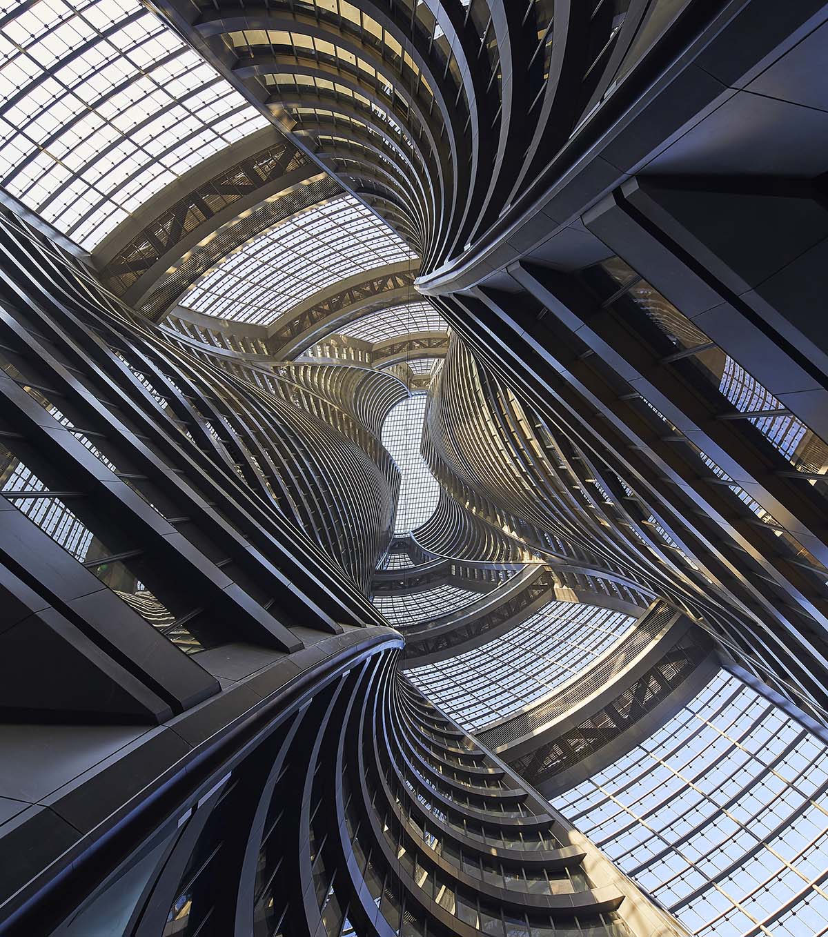 Zaha Hadid Architects completes Leeza SOHO with the world’s tallest atrium in Beijing