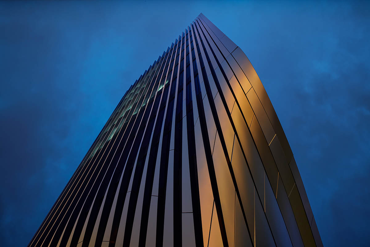 Zaha Hadid Architects completes Masaryčka building with golden vertical fins in Prague