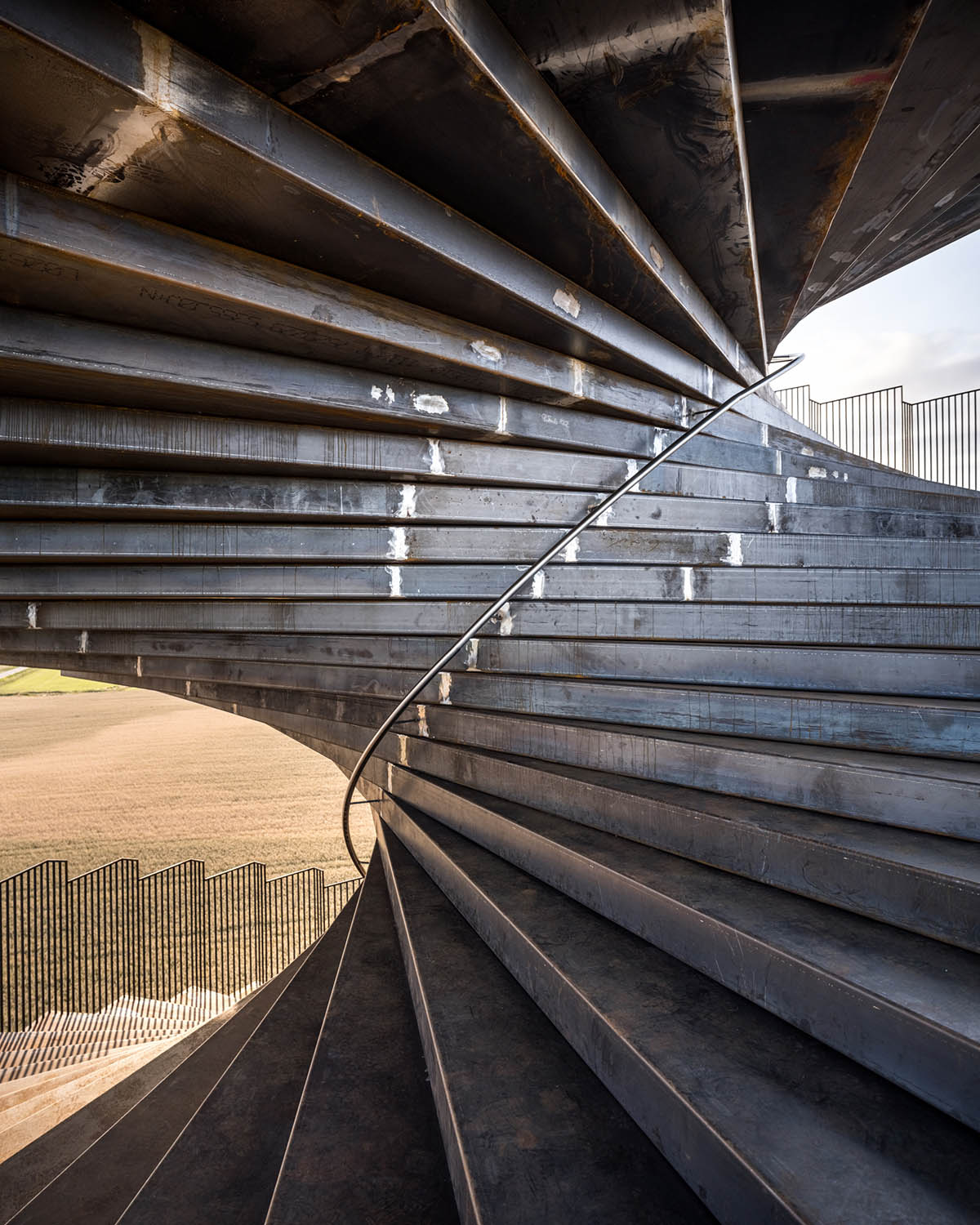 BIG completes corten steel double helix observation tower in Denmark&rsquo;s Wadden Sea National Park