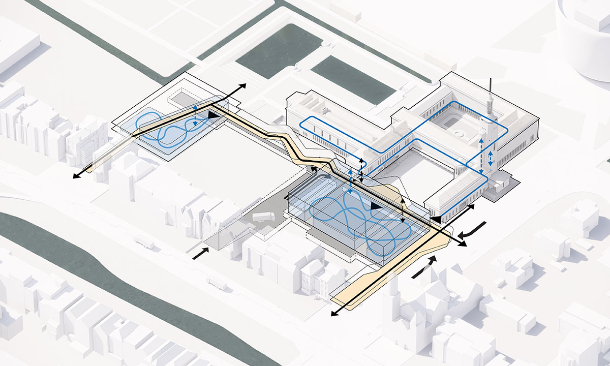 Mecanoo adds new transparent wing to Museum Boijmans van Beuningen in Rotterdam