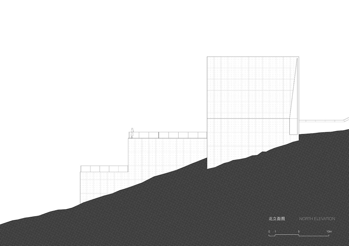 TAO completes concrete bookstore with protruding structure on a steep slope in China 