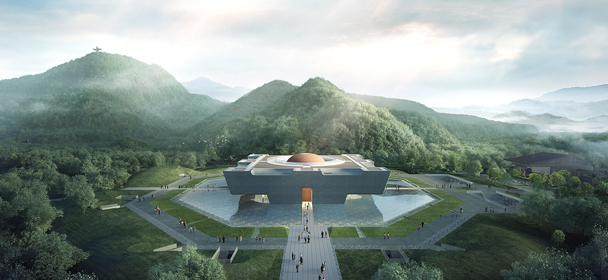 UAD and Architectural Design & Research Institute of Scut design for Da Yu Memorial Hall in China